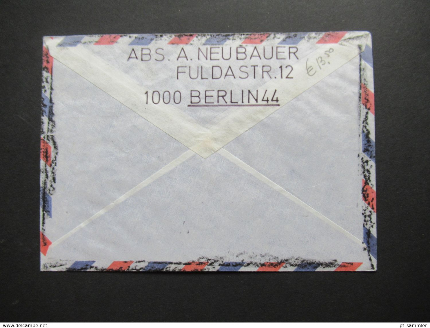Berlin 1988 BuS Michel Nr. 676 EF Einschreiben Recommandé Berlin 126 - Werdohl Luftpost Umschlag Geschwärzt!! - Lettres & Documents