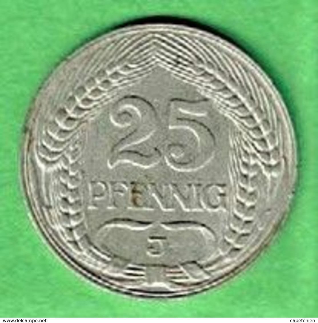 ALLEMAGNE / EMPIRE / 25 PFENNIG / 1911 J / NICKEL - 25 Pfennig