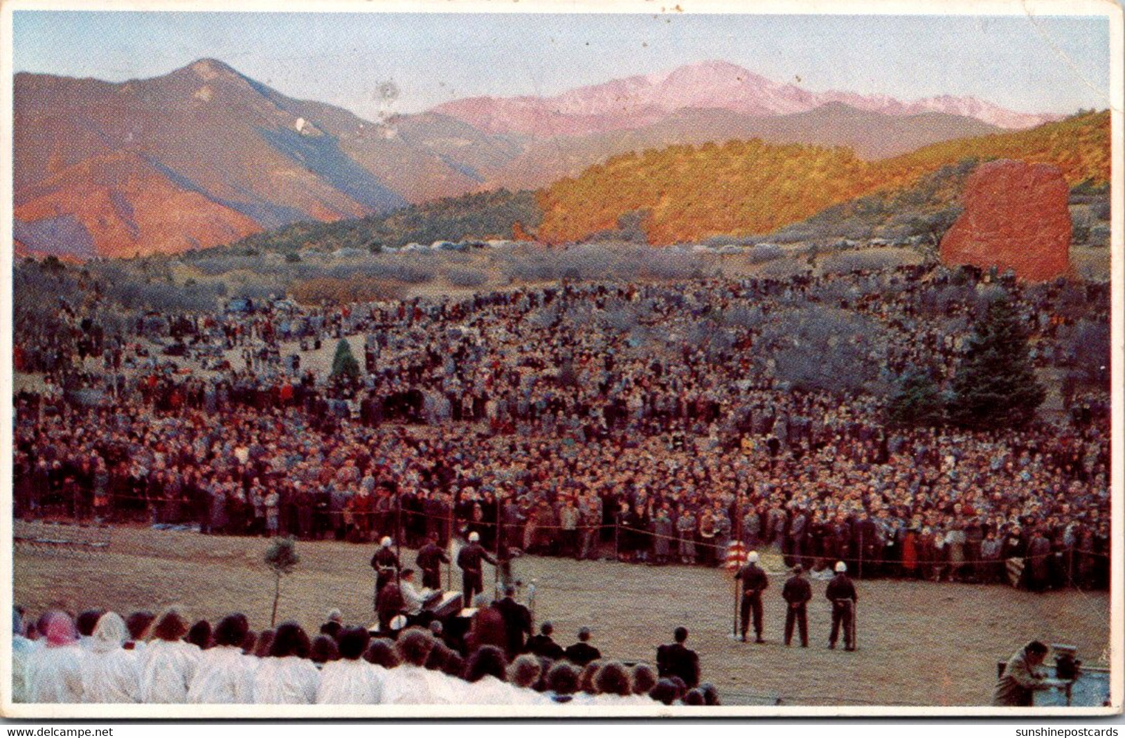 Colorado Colorado Springs Garden Of The Gods 1951 Easter Sunrise Service - Colorado Springs