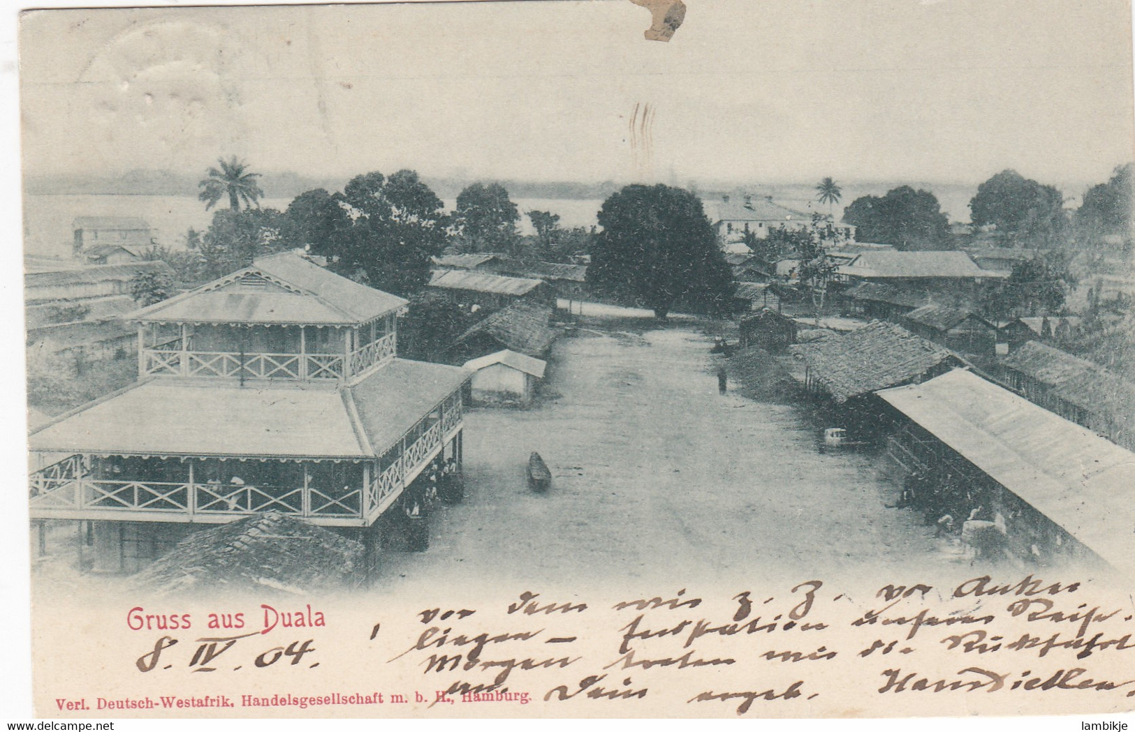 Deutsches Reich Kamerun Postkarte 1904 - Kameroen