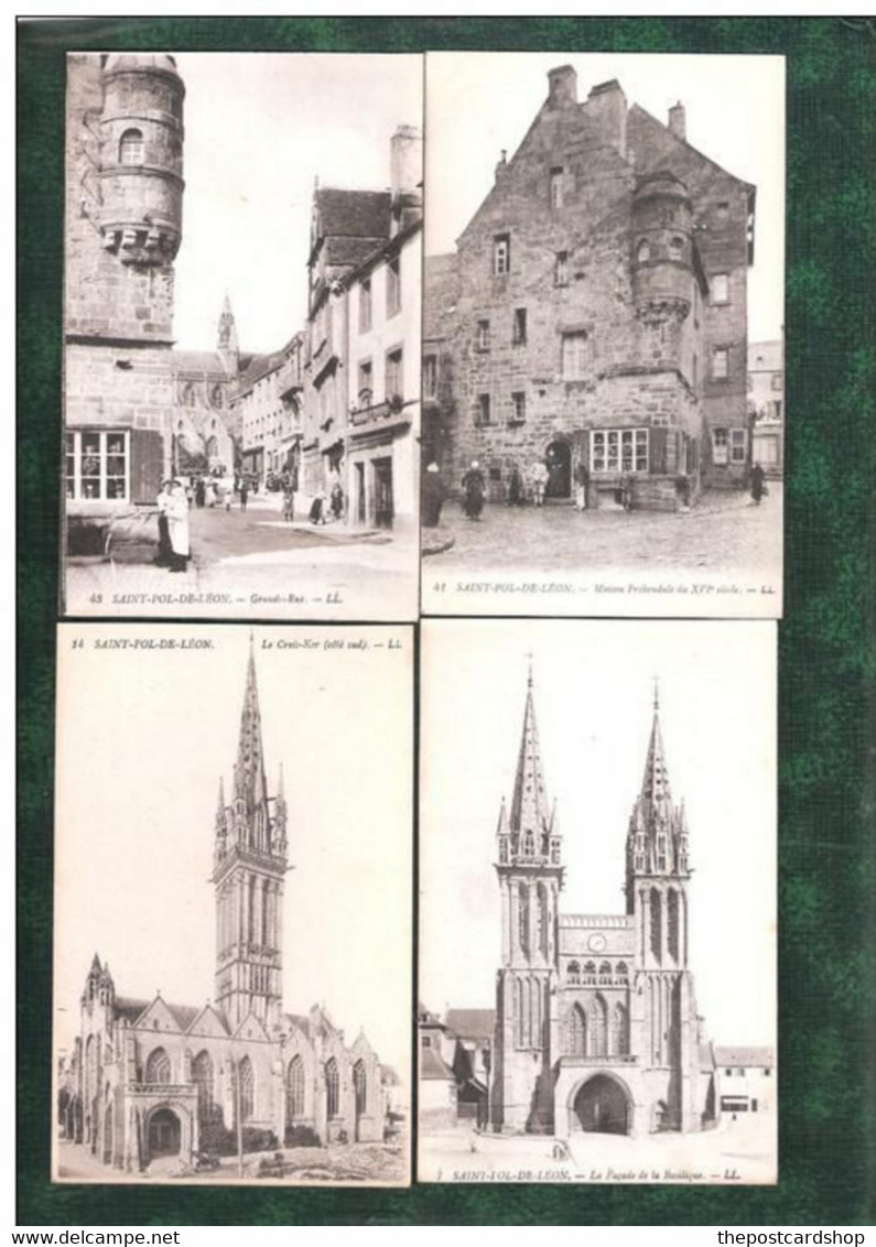 4 FOUR QUATRE CARTES DE Saint-Pol-de-Léon  VOIR SCAN     .... (LOT 46) - Saint-Pol - Saint-Pol-de-Léon