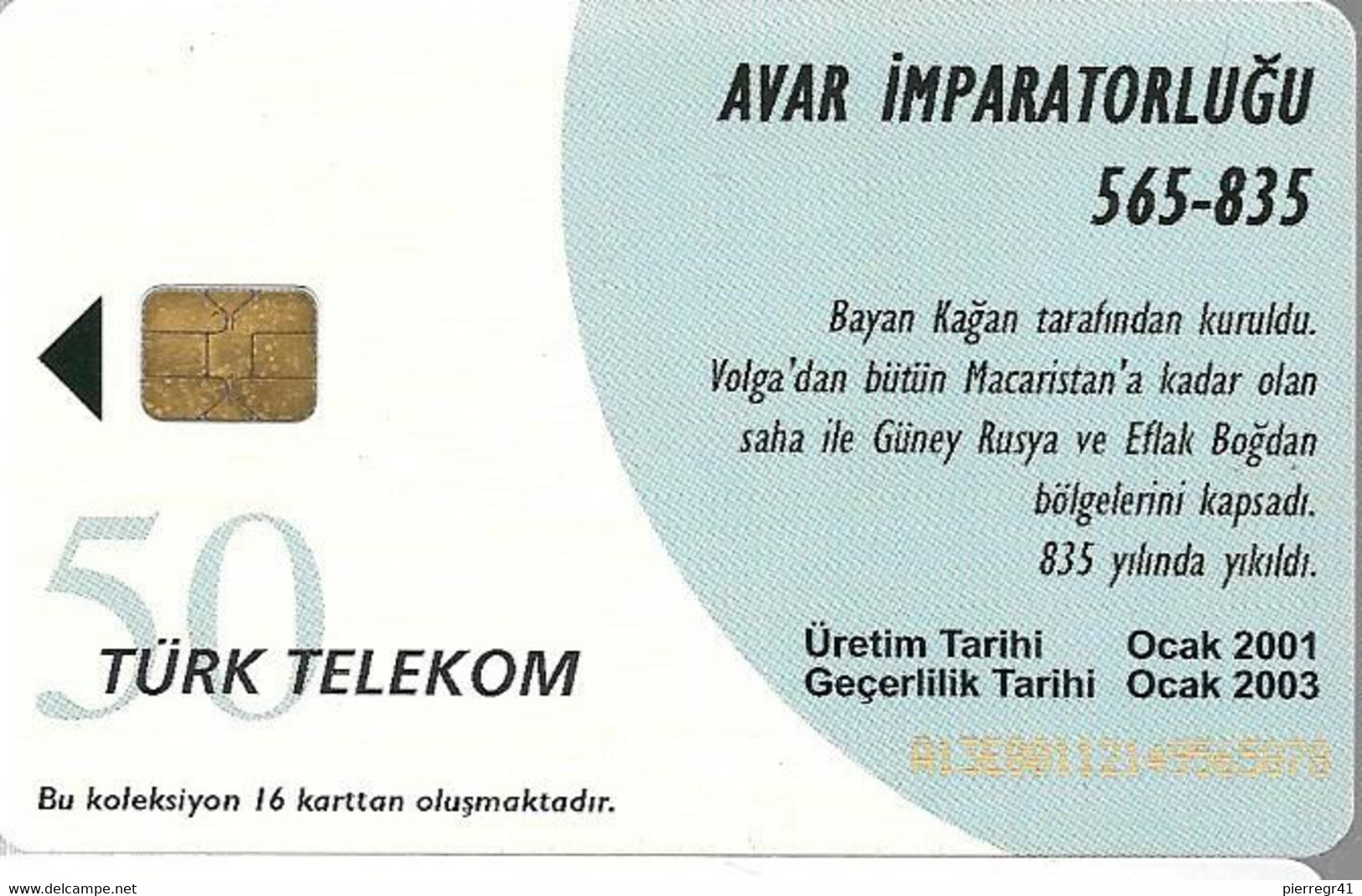 CARTE-PUCE-TURQUIE-2002-BAYAN HAGAN-TBE - Türkei