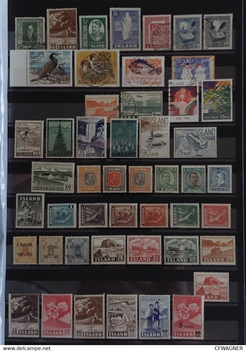 Iceland / Island; Lot Of Several Stamps In Excellent Quality - Collections, Lots & Séries