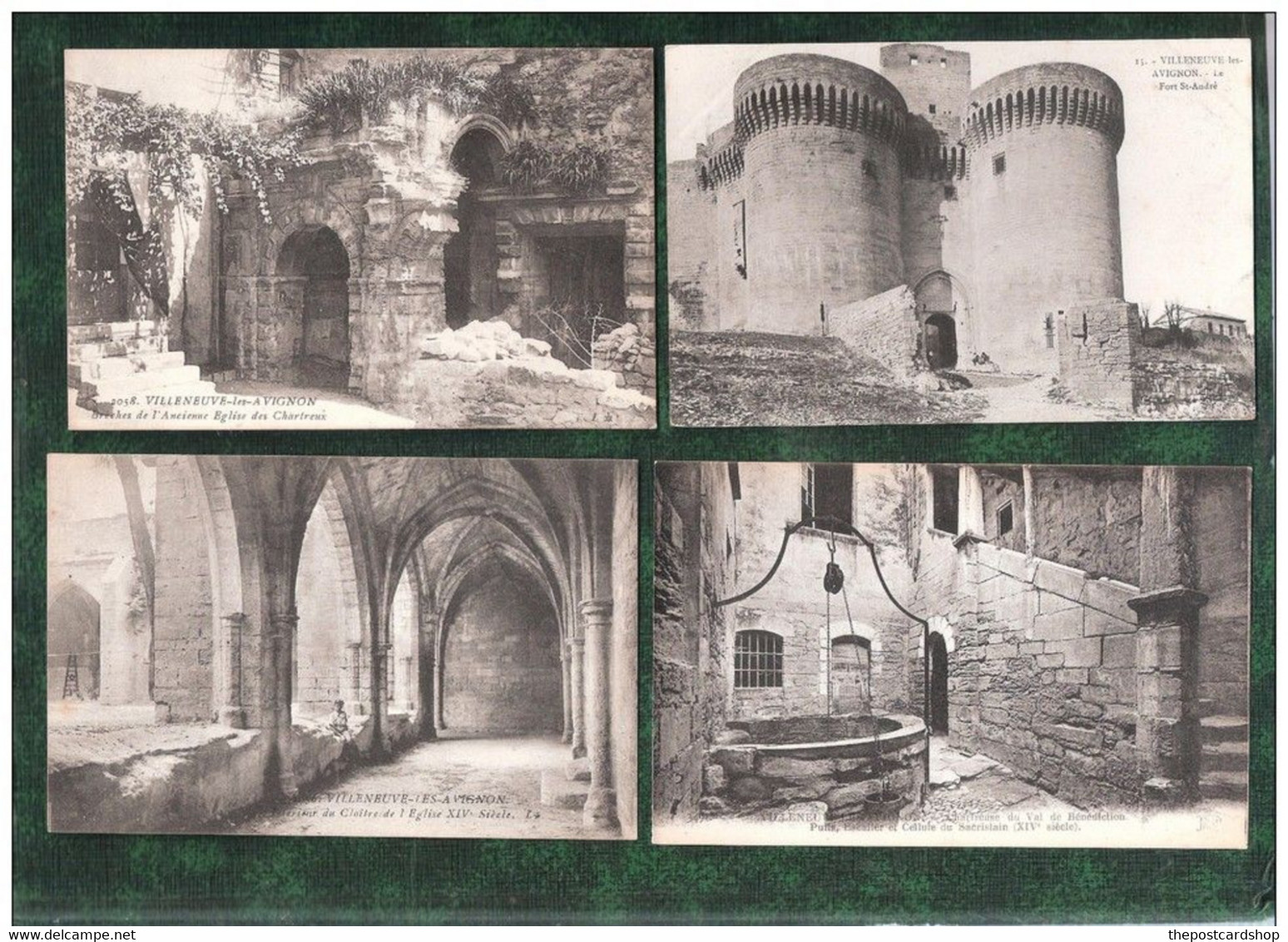 4 QUATRE FOUR POSTCARDS OF Villeneuve-lès-Avignon (Gard) - Villeneuve-lès-Avignon
