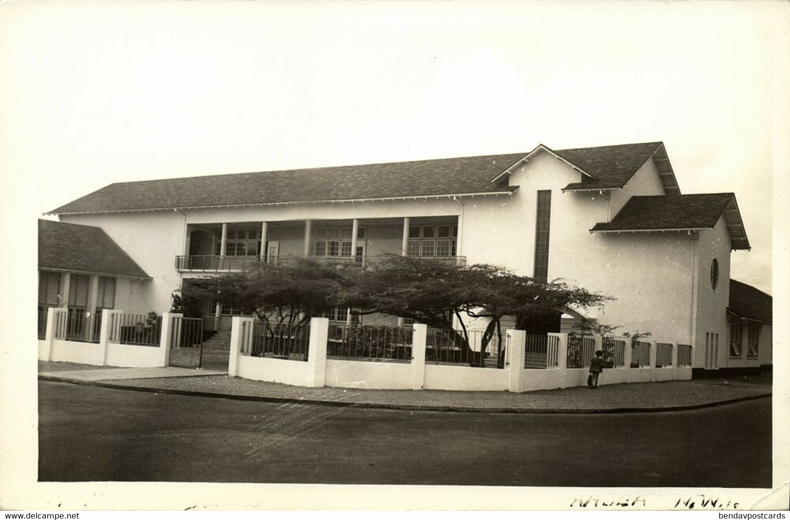 Aruba, N.W.I., Unknown Building (1944) RPPC Postcard - Aruba