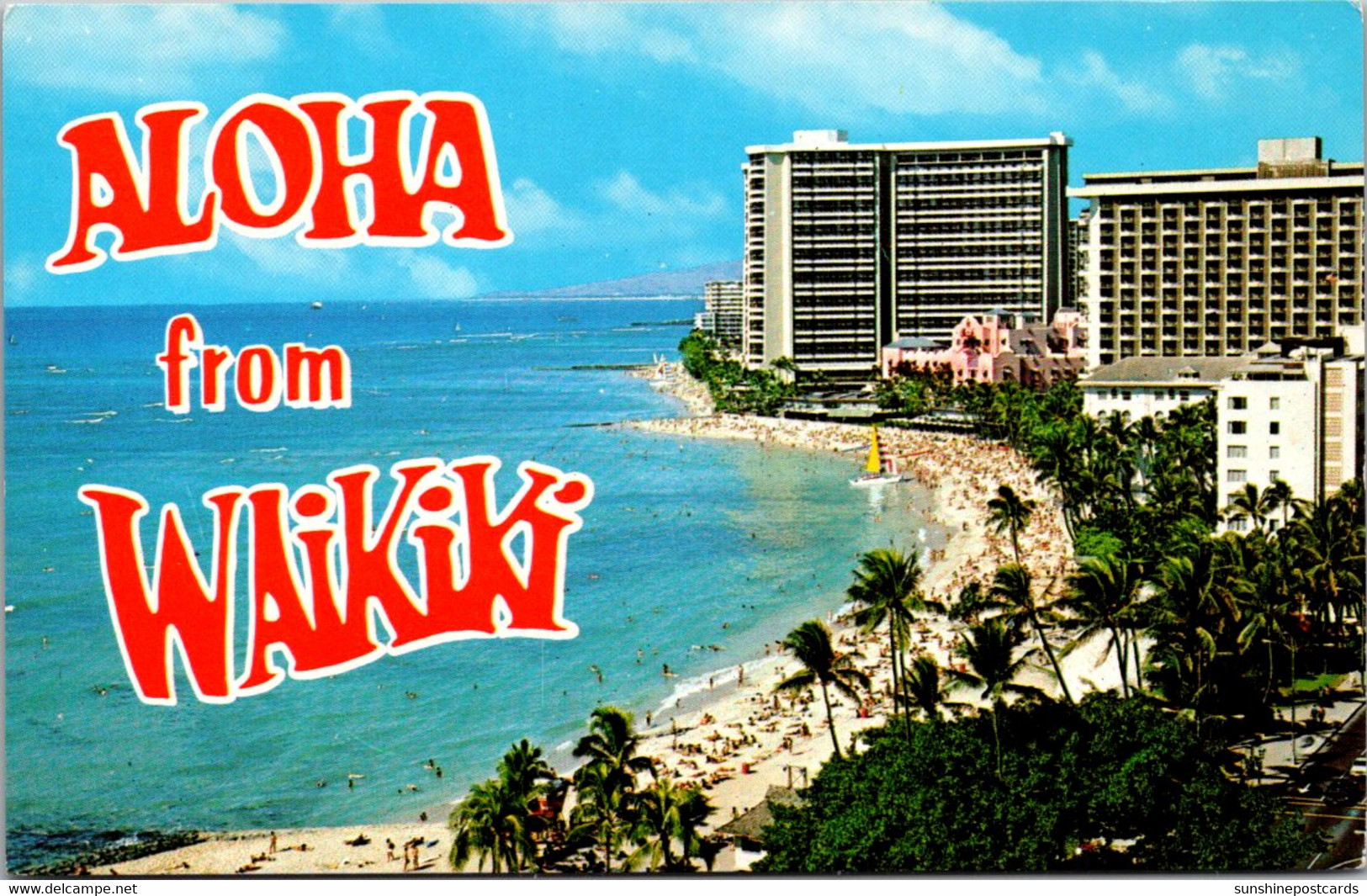 Hawaii Aloha From Waikiki Showing Waikiki Beach - Honolulu