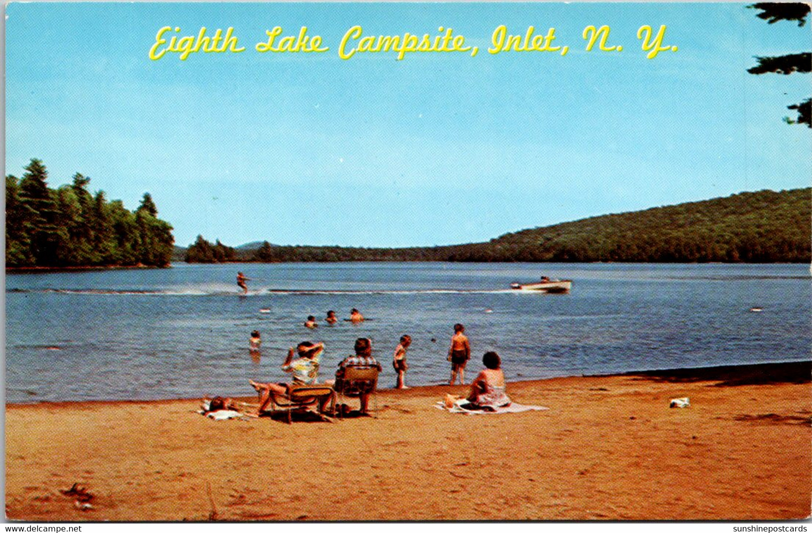 New York Adirondacks Inlet Eigth Lake Campsite - Adirondack