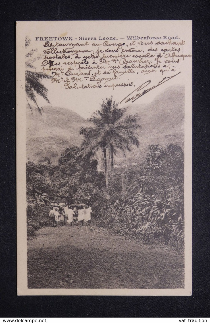 SIERRA LEONE - Affranchissement De Freetown Sur Carte Postale Pour La France En 1906 - L 127064 - Sierra Leone (...-1960)