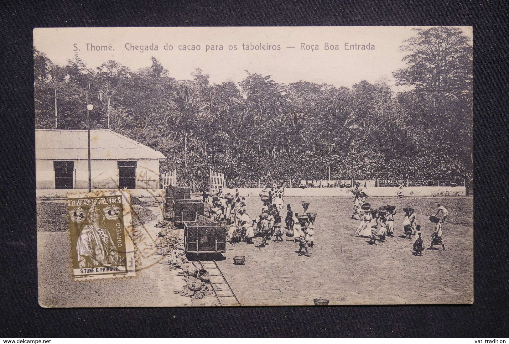 ST THOMAS & PRINCE - Carte Postale - Chegada  Do Cacoa Para Os Taboleiros - Roça Boa Entrada - L 127065 - Sao Tome Et Principe
