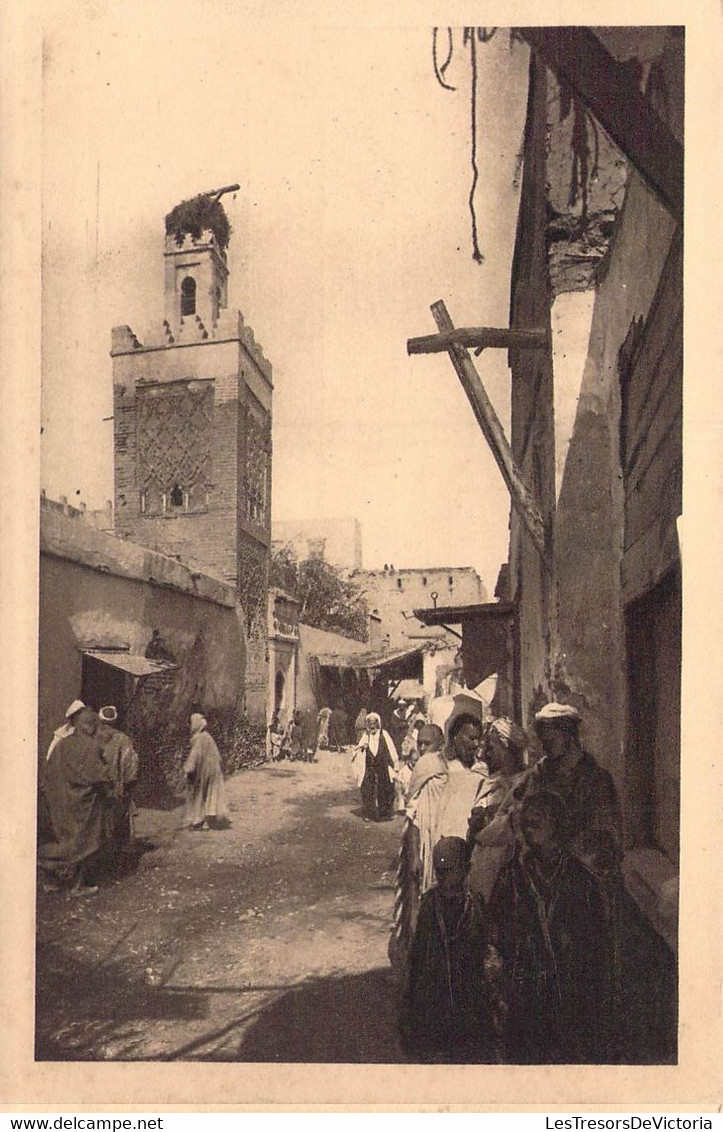 CPA - MAROC - MARRAKECH - Mosquée De BAB FTEUH - Animée - Marrakech