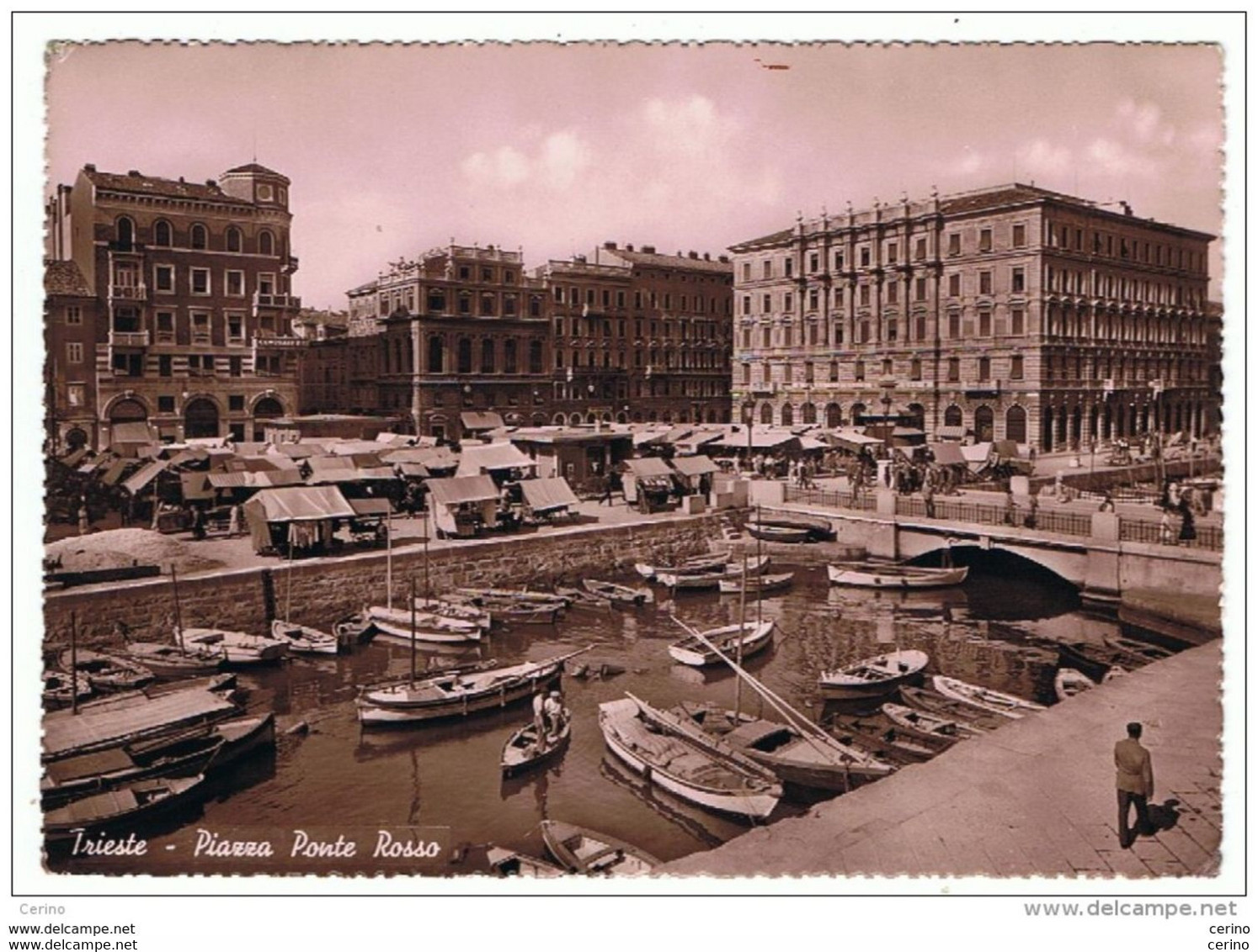 TRIESTE:  PIAZZA  PONTE  ROSSO  -   FOTO  -  FG - Halles