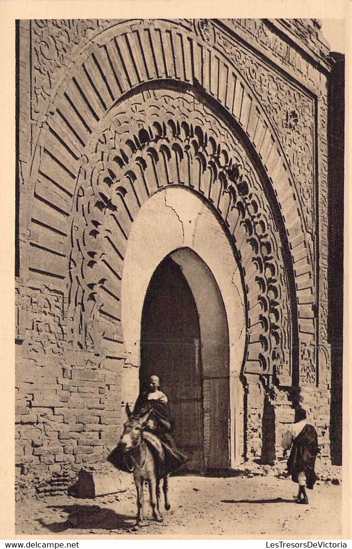 CPA - MAROC - MARRAKECH - Bab Agneou - Porte Des Portugais - âne - Animée - Marrakech