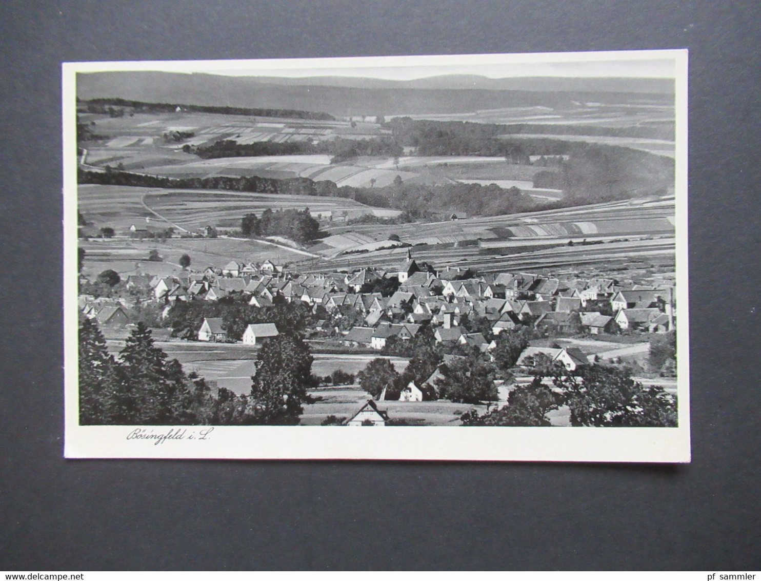 3.Reich 1940 Echtfoto AK Bösingfeld In Lippe (bei Extertal) Nach Basel Schweiz Mit Feldpoststempel - Lemgo