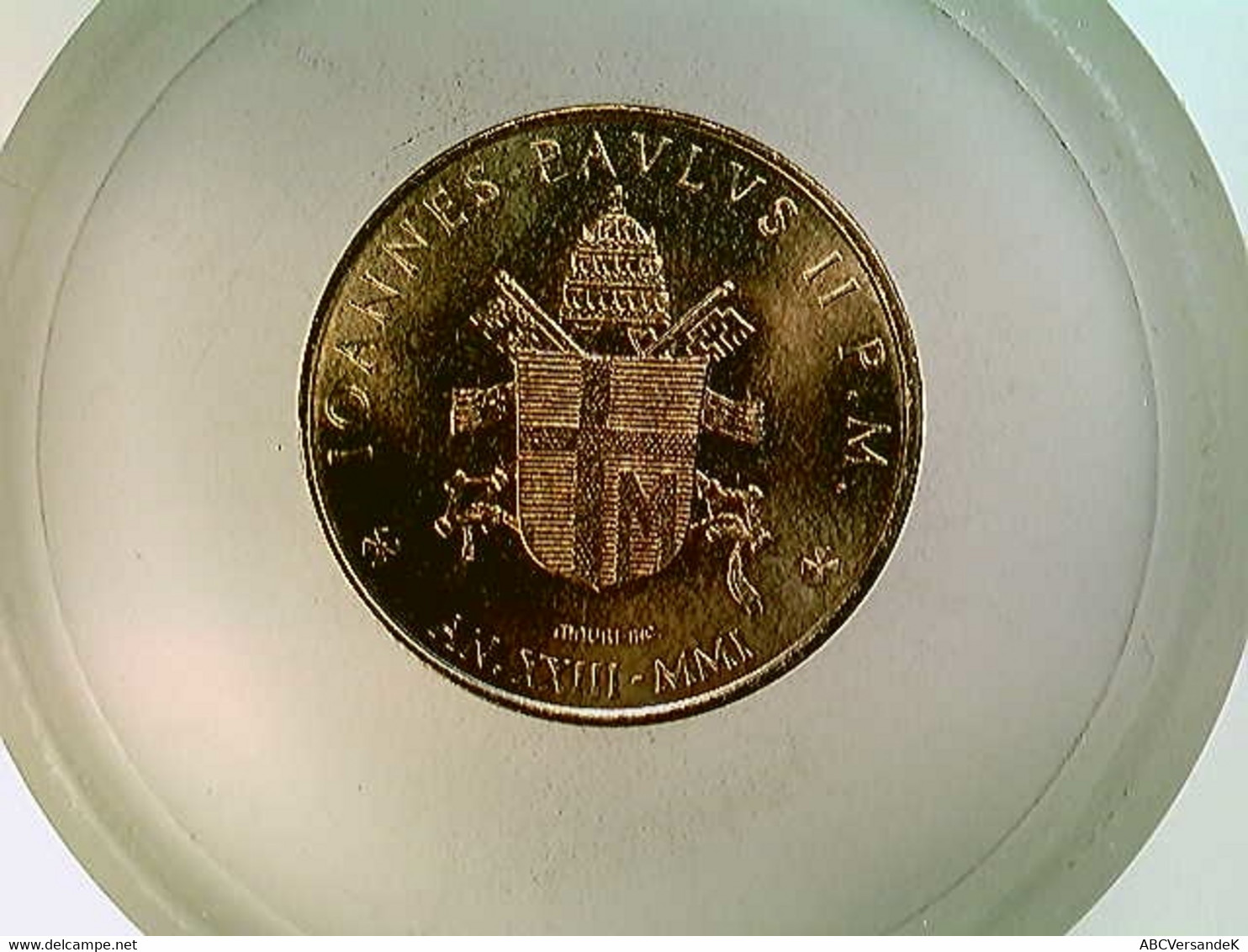 Münze, 200 Lire, Vatican, Wohl 2001, Papst Johannes Paulus II. - Numismatica