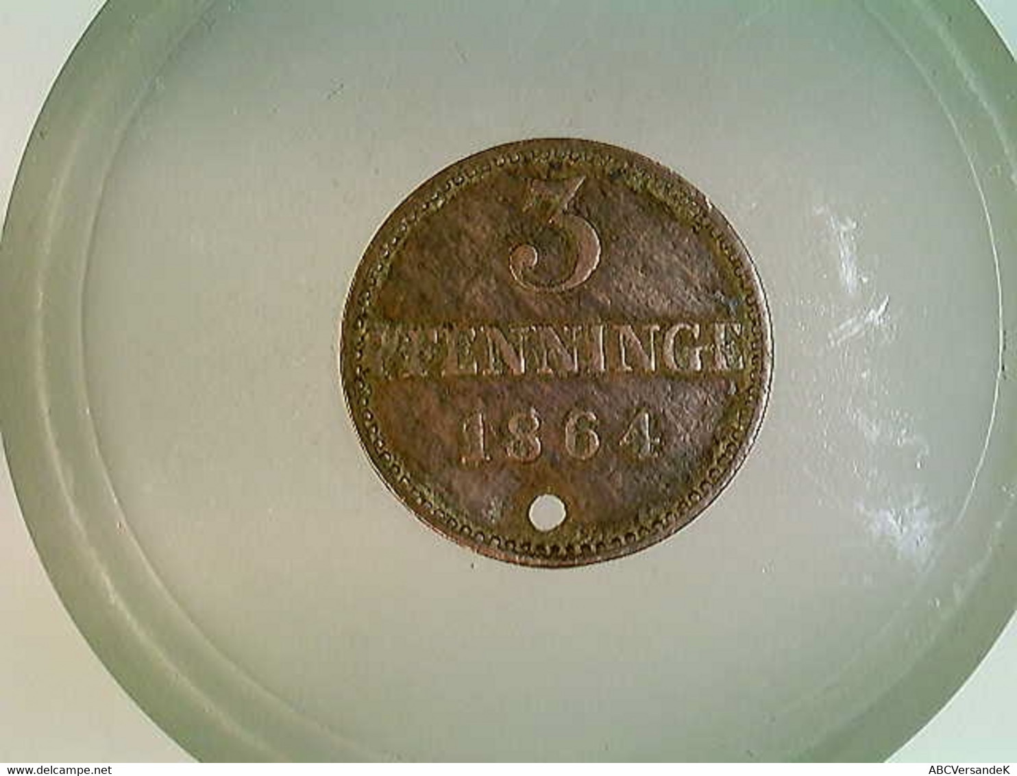 Münze, 3 Pfenninge, 1864, Mecklenburg Schwerin, Friedrich Franz - Numismatica
