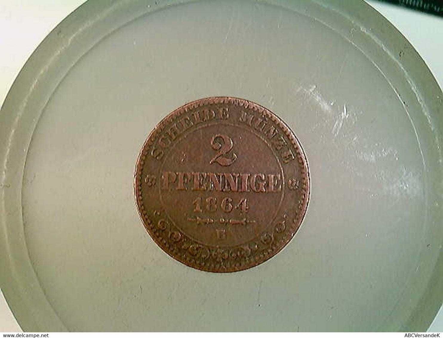 Münze, 2 Pfennige, 1864 B, Scheidemünze, Königreich Sachsen - Numismatics