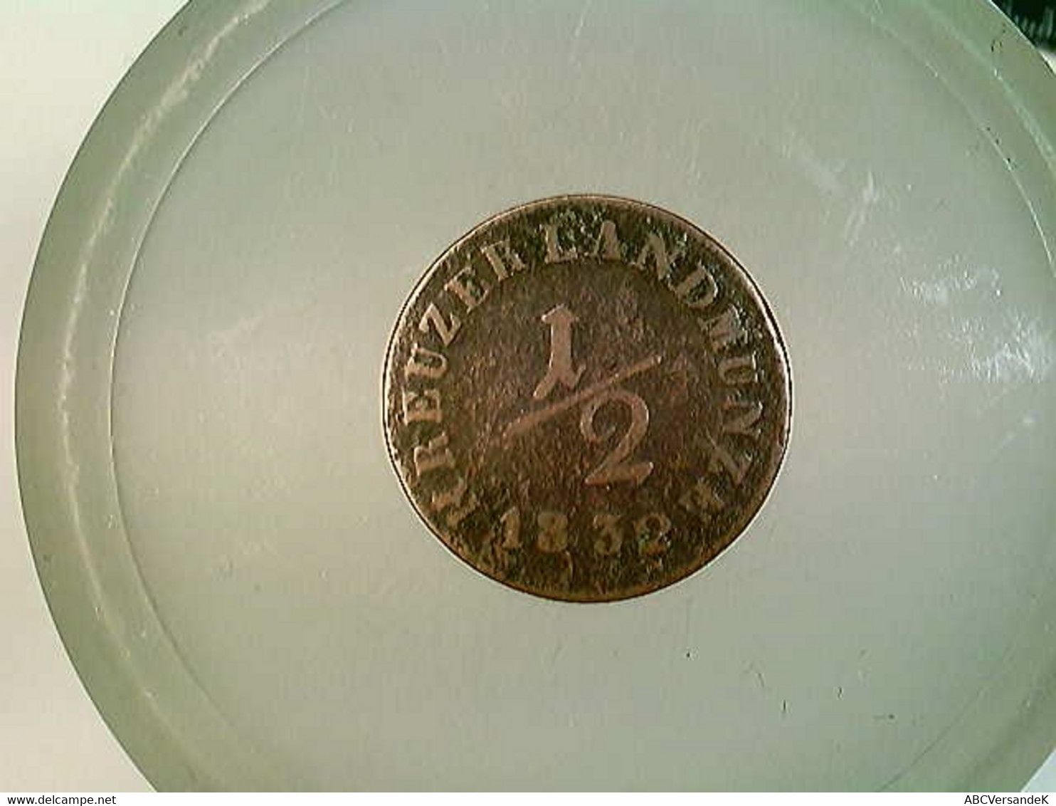 Münze, 1/2 Kreuzer Landesmünze, 1832, Herz. Sachsen Meiningen - Numismatica