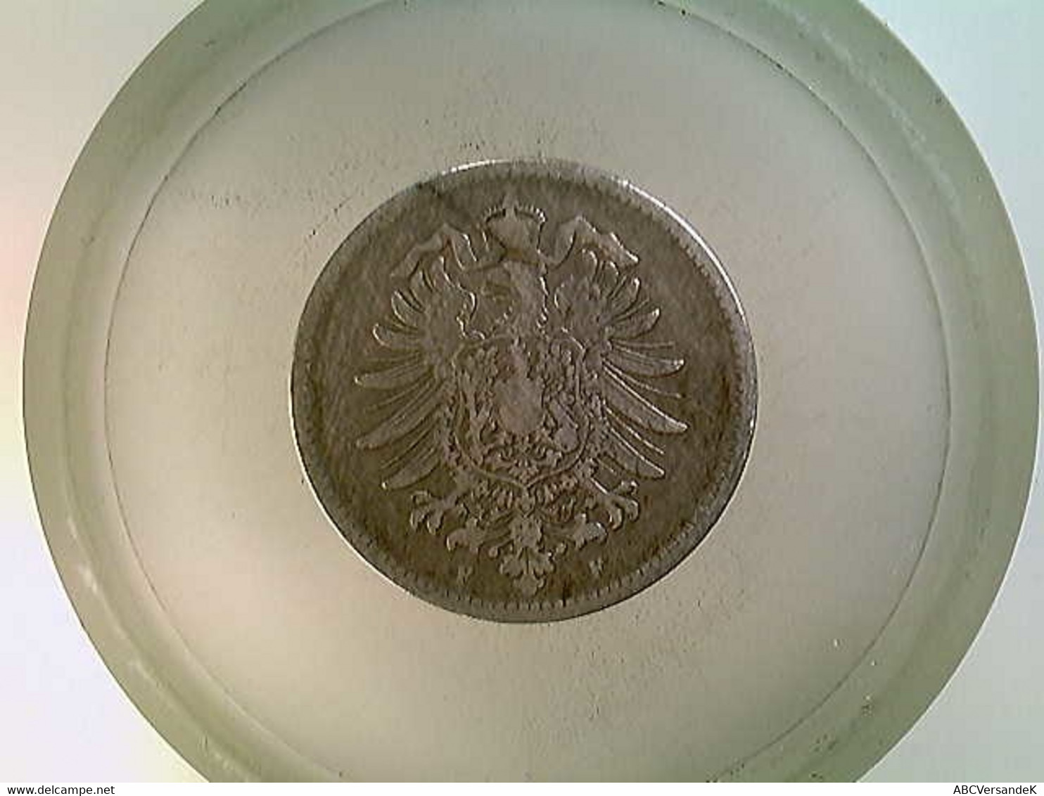 Münze, 1 Reichsmark, 1875 F, Kl. Adler - Numismática