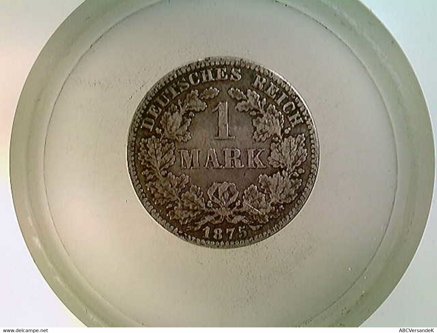 Münze, 1 Reichsmark, 1875 E, Kl. Adler - Numismatiek