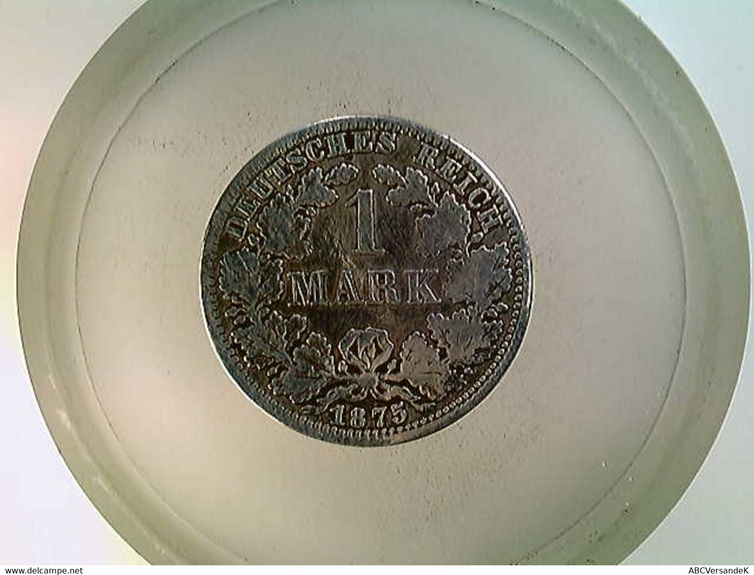 Münze, 1 Reichsmark, 1875 A, Kl. Adler - Numismatik