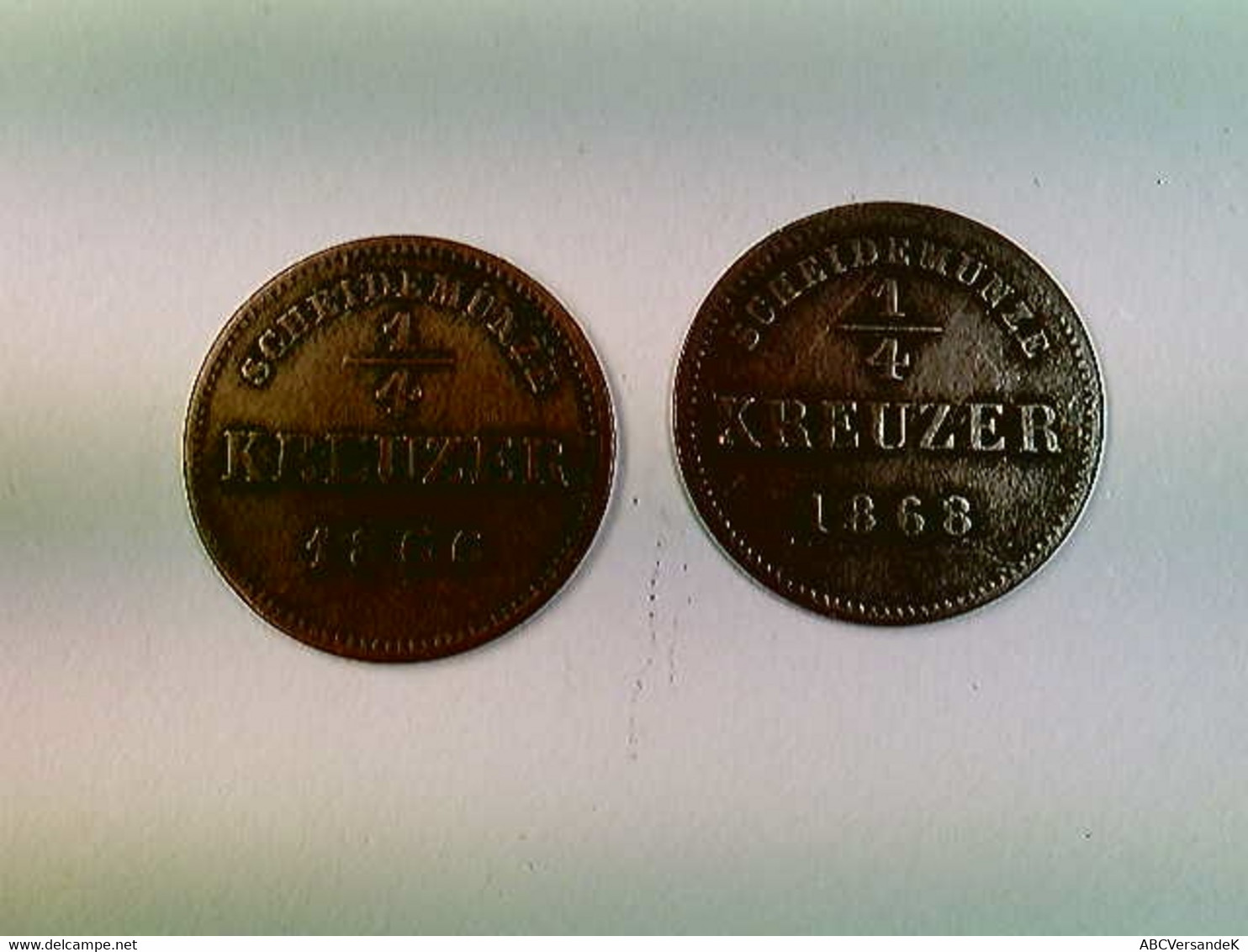 Münzen, 2x 1/4 Kreuzer, 1866 + 1868, Schwarzenburg Rudolstadt, Konvolut - Numismatik