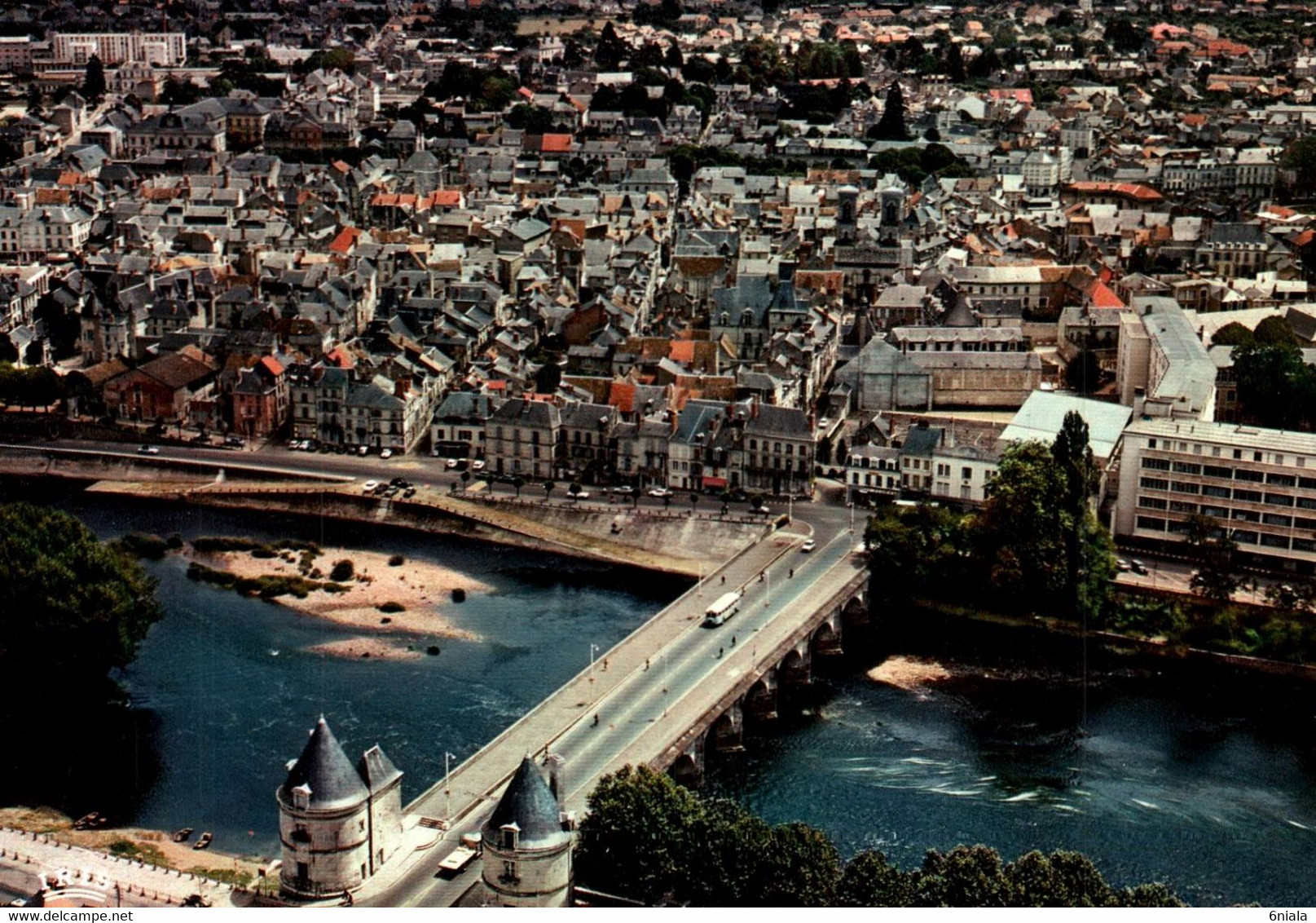 CHATELLERAULT Vue Générale Aérienne Le Pont Henri IV , Longueur 144 M     ( Recto-verso)   86 Vienne - Chatellerault