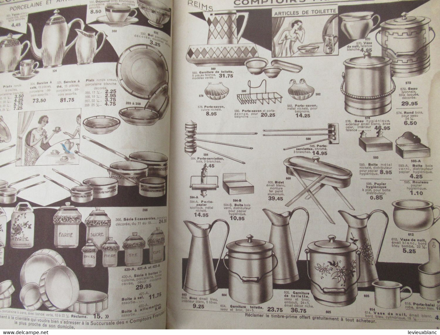 Catalogue Ménage-Jardinage/ Comptoirs Français/Articles De Ménage/ E. MIGNOT/ REIMS-PANTIN/ Vers 1930-1950    CAT285 - Décoration Intérieure