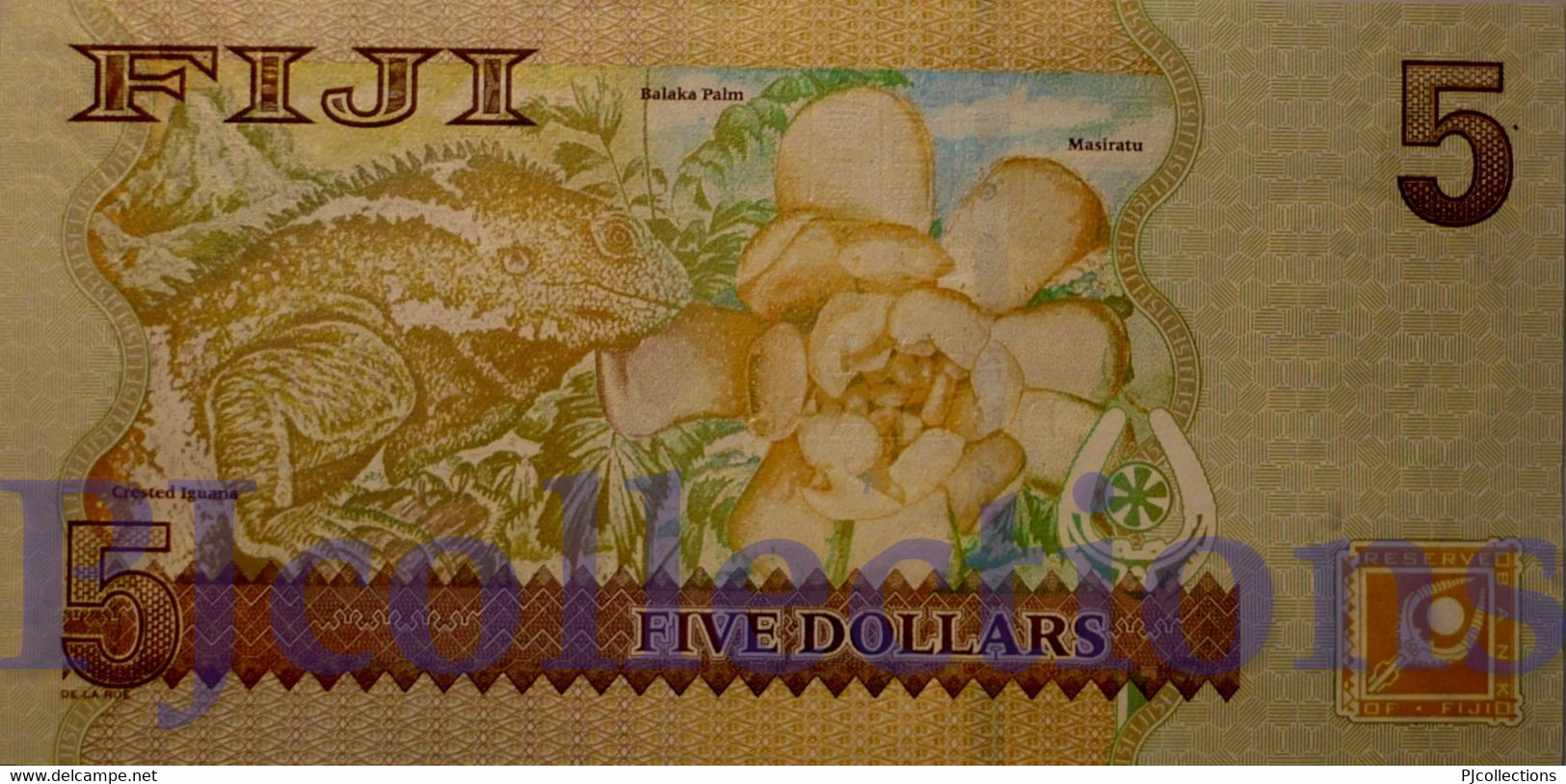 FIJI 5 DOLLARS 2007 PICK 110b UNC - Figi