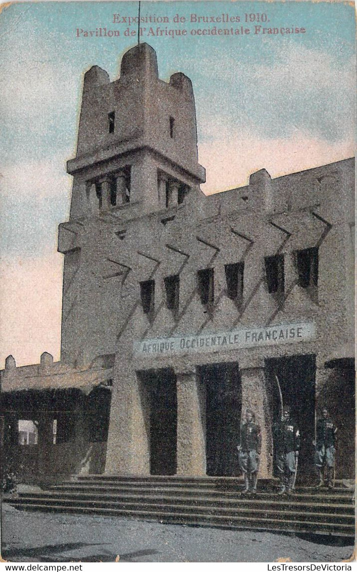 CPA - BELGIQUE - BRUXELLES - Exposition De Bruxelles 1910 - Pavillon De L'afique Occidentale Française - Colorisée - Exposiciones Universales