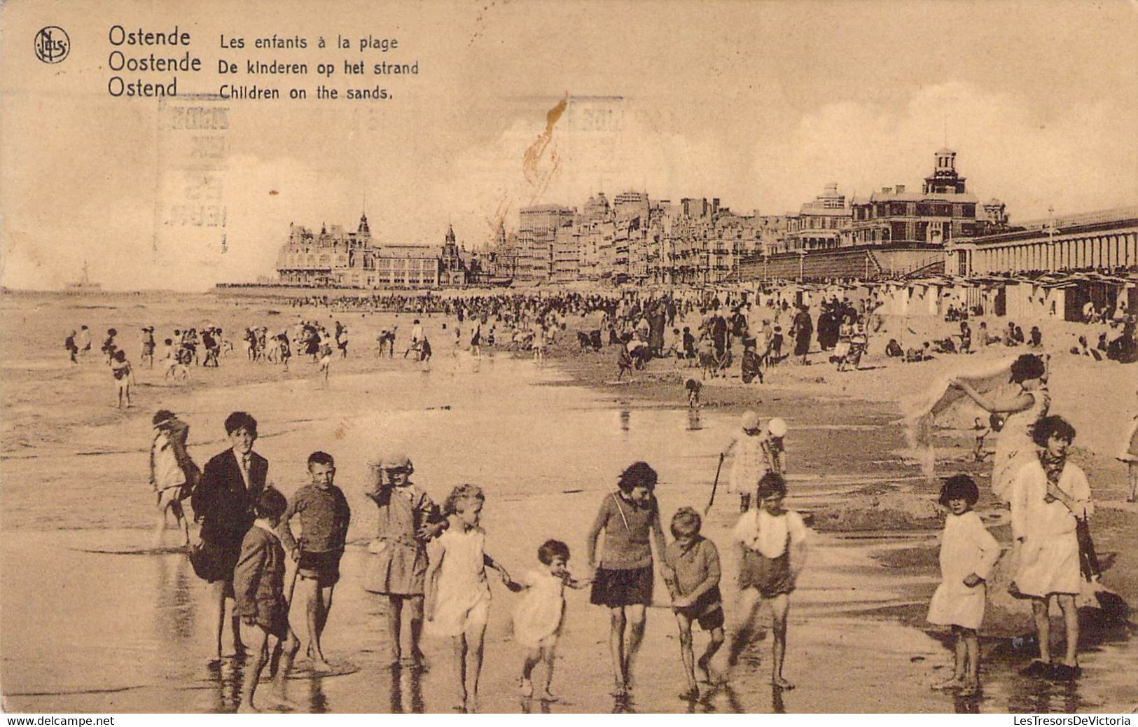 CPA - BELGIQUE - OSTENDE - Les Enfant à La Plage - Animée - Oostende