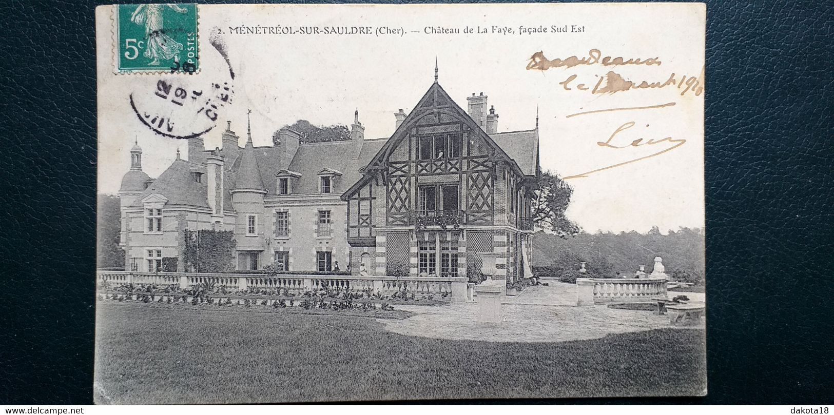 18  , Ménétréol Sur Sauldre ,le Château De La Faye En 1910 - Lere