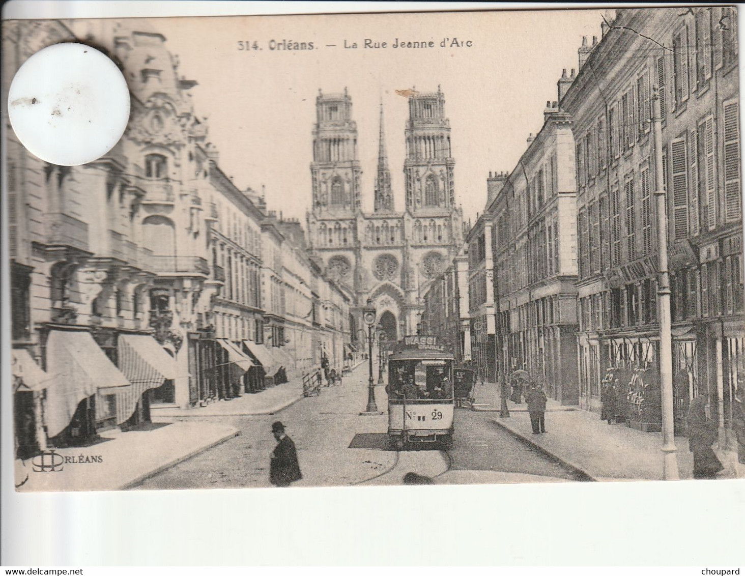 45 - Carte Postale Ancienne De  ORLEANS   La Rue Jeanne D'Arc - Orleans