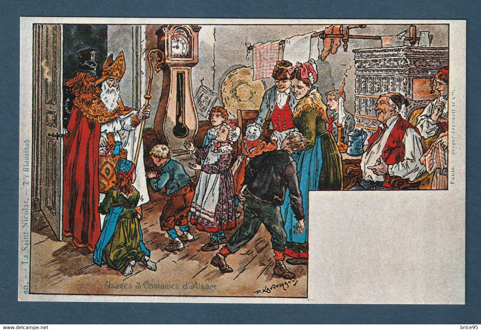 ⭐ France - Carte Postale - Paul Kauffmann - La Saint Nicolas - Usages Et Costumes D'Alsace ⭐ - Kauffmann, Paul
