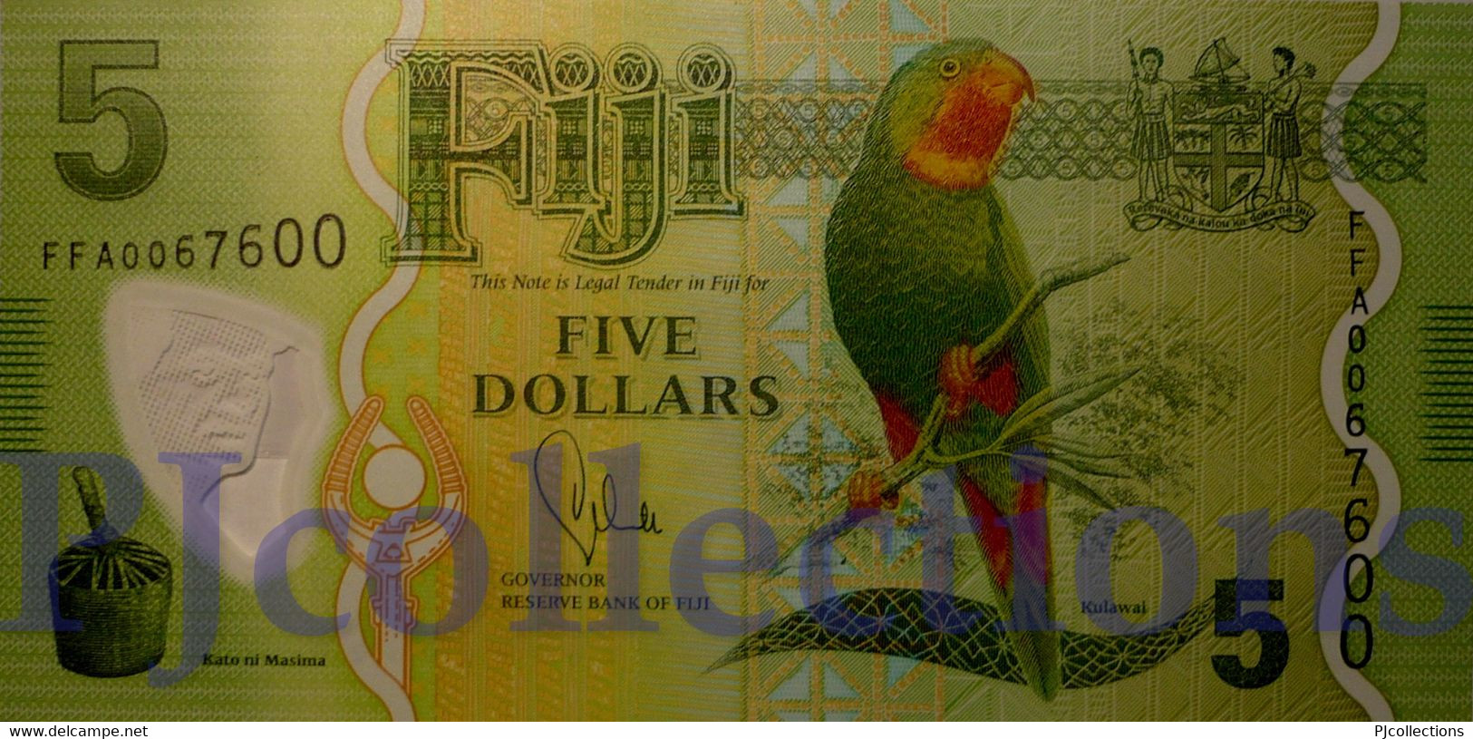 FIJI 5 DOLLARS 2013 PICK 115a POLYMER UNC - Fiji