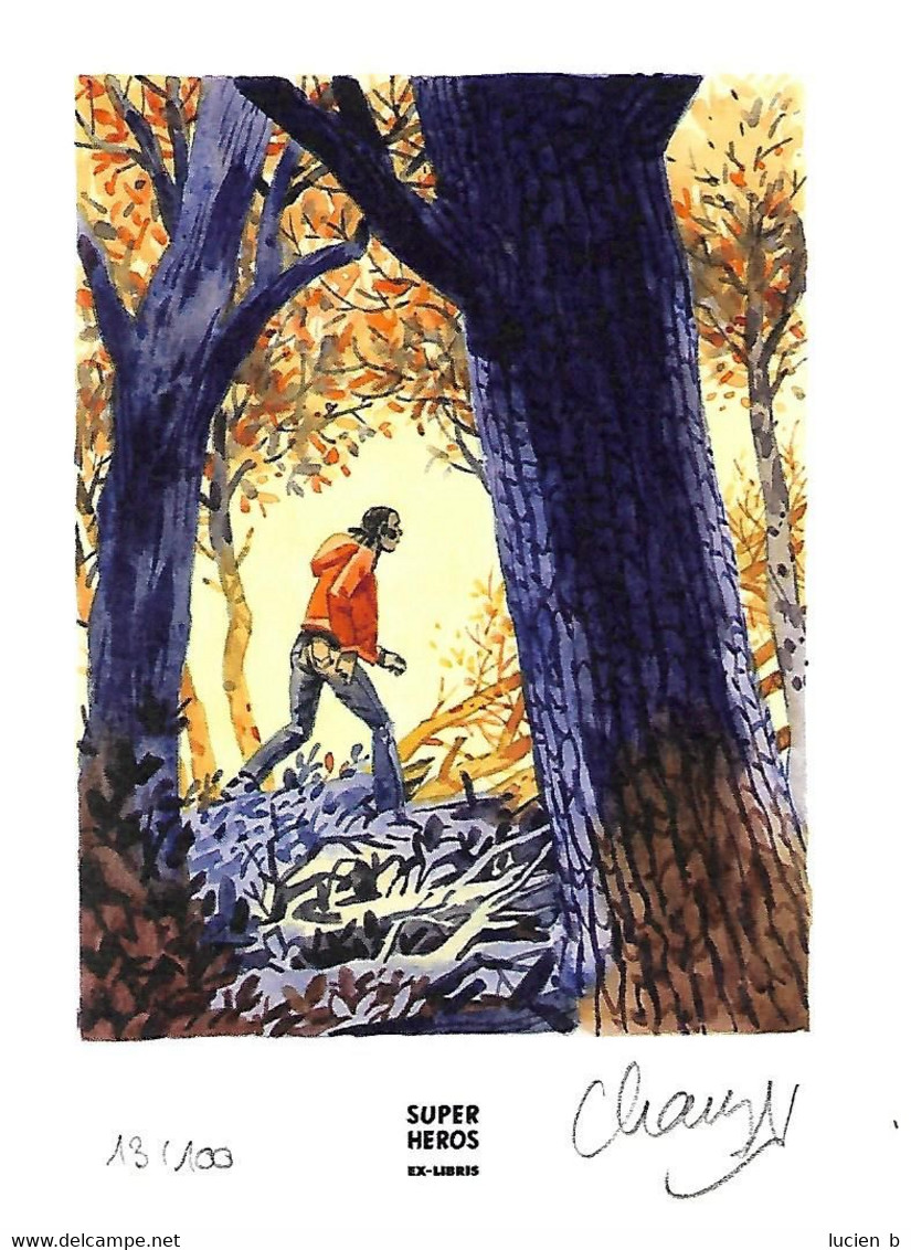 CHAUZY  -  Ex-libris "Par La Forêt"  (EB) - Illustrateurs A - C