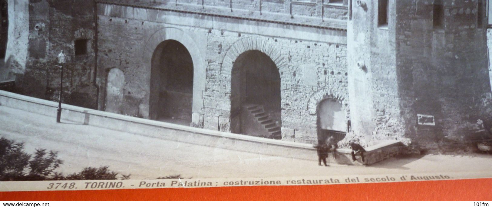 3748 TORINO - Porta Palatina , ORIGINAL PHOTO 25 X 19 Cm - Otros Monumentos Y Edificios