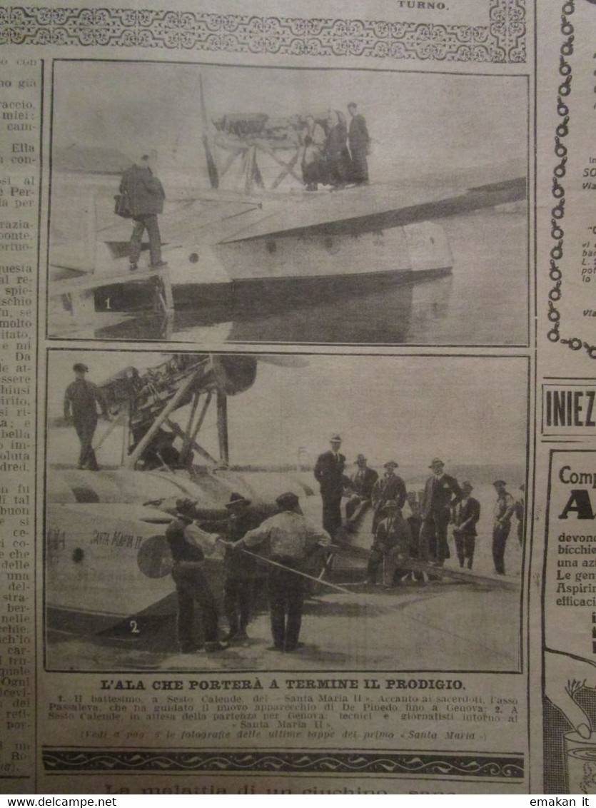 # DOMENICA DEL CORRIERE N 18 / 1927 SESTO CALENDE/ FIERA MILANO / MARINAI IN CINA - Erstauflagen