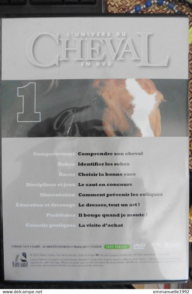 DVD L'Univers Du Cheval N°1 Comprendre Dresser Son Cheval Identifier Les Robes - Comme Neuf - Documentari