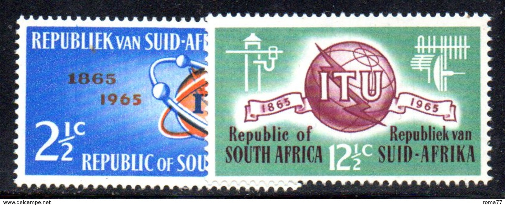 2166 490 - SUD AFRICA 1965 ,   Yvert Serie N. 294/295    ***  ITU - Neufs