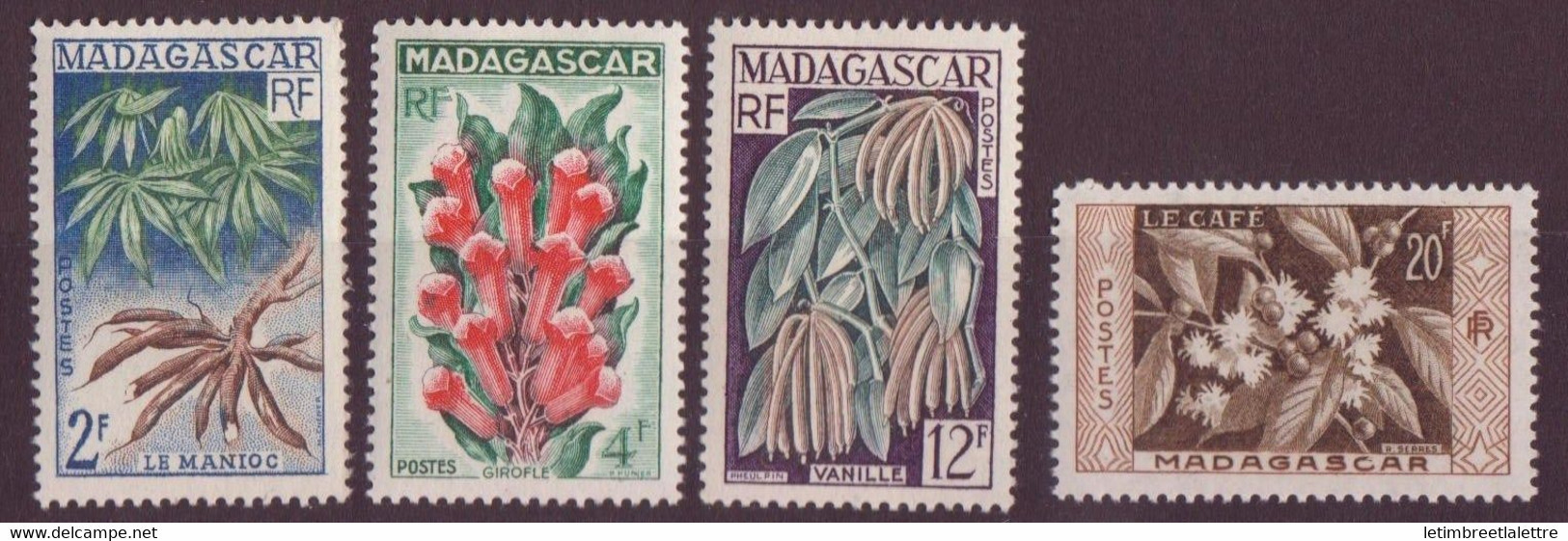 ⭐ Madagascar - YT N° 331 à 334 ** - Neuf Sans Charnière ⭐ - Unused Stamps