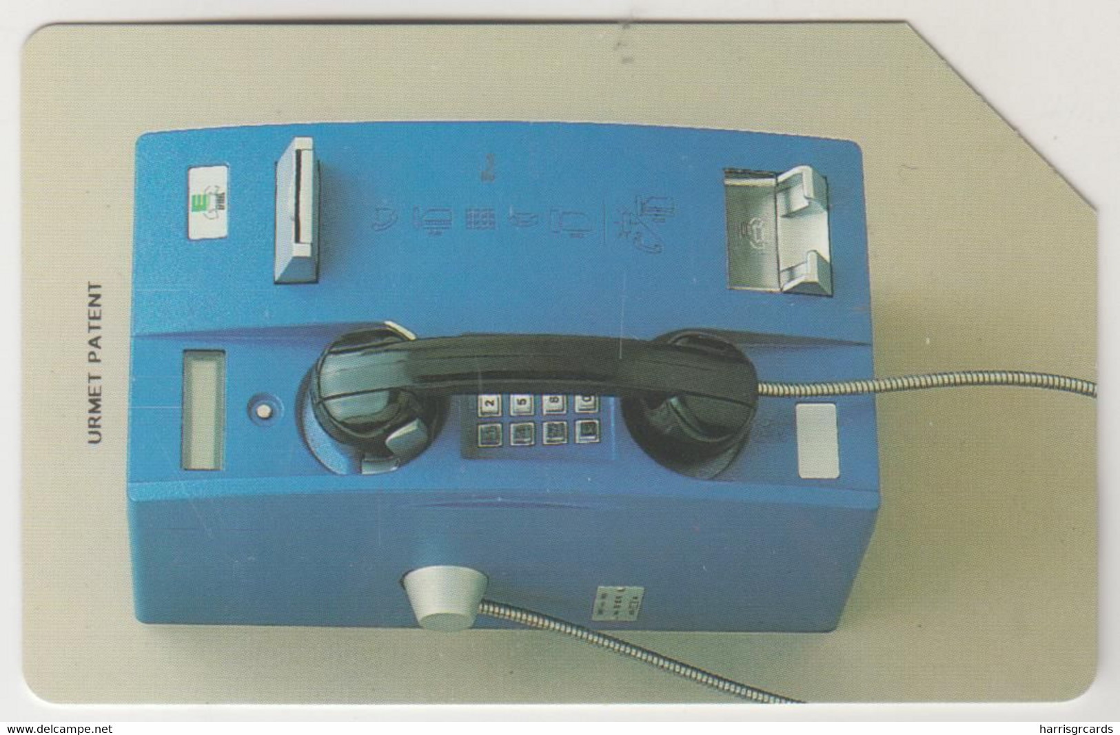 UZBEKISTAN - Blue Phone (Thick "URMET PATENT") , Uzbekistan Telecom, 50 U , Used - Uzbekistan