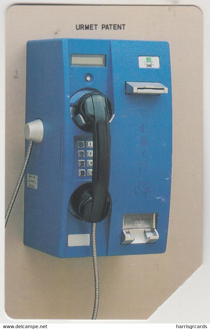 UZBEKISTAN - Blue Phone (Thin "URMET PATENT") , Uzbekistan Telecom, 50 U , Used - Uzbekistan