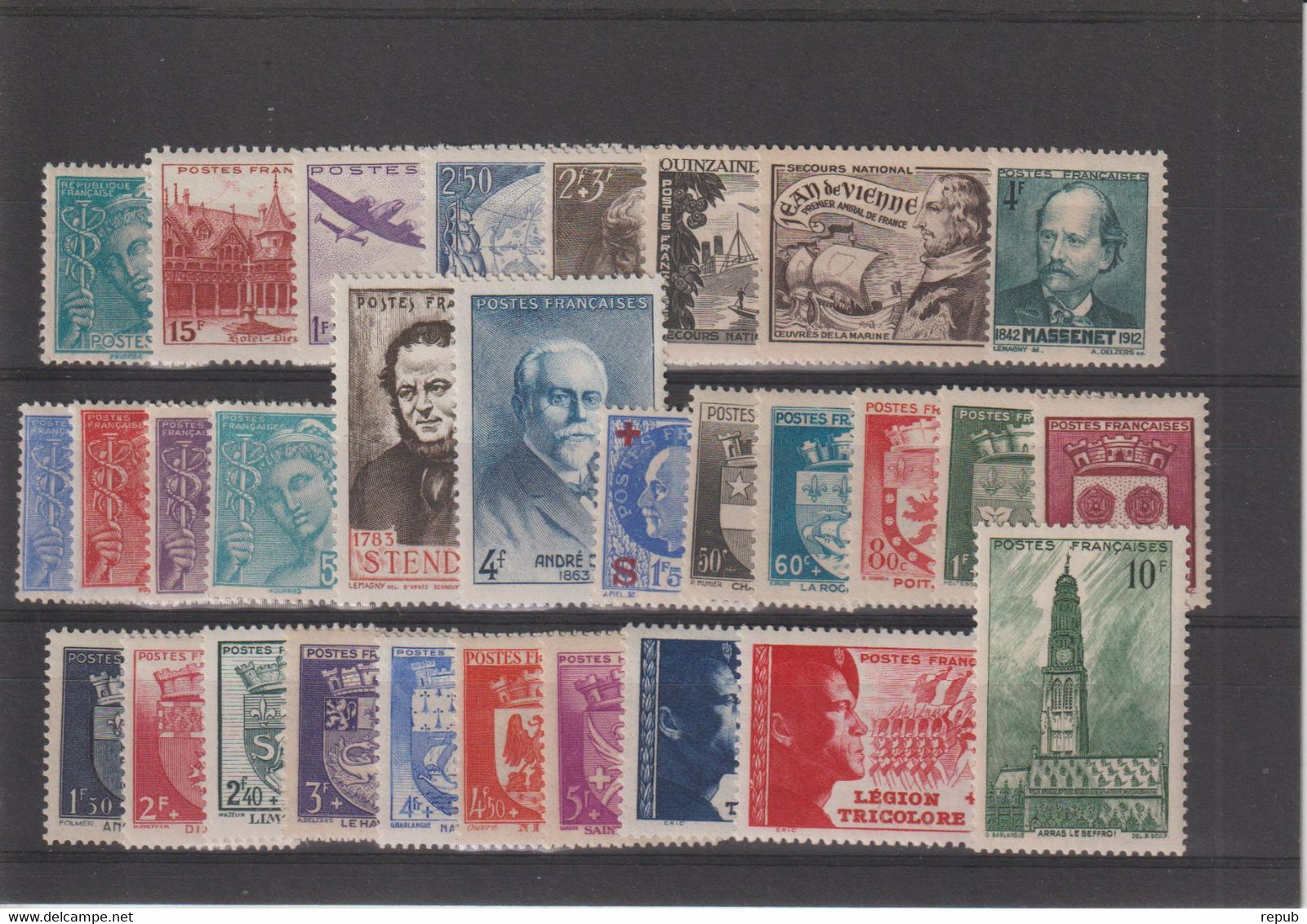 France Année Complète 1942 Du 538 Au 567, 30 Val ** MNH - 1940-1949