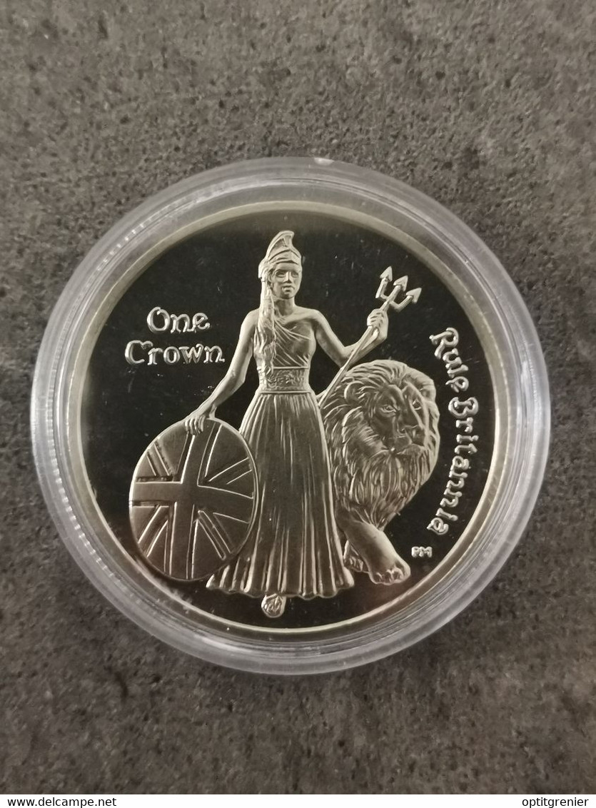 1 CROWN CUPRONICKEL 2015 ELISABETH II ILE DE L'ASCENSION / CAPSULE - Ascension