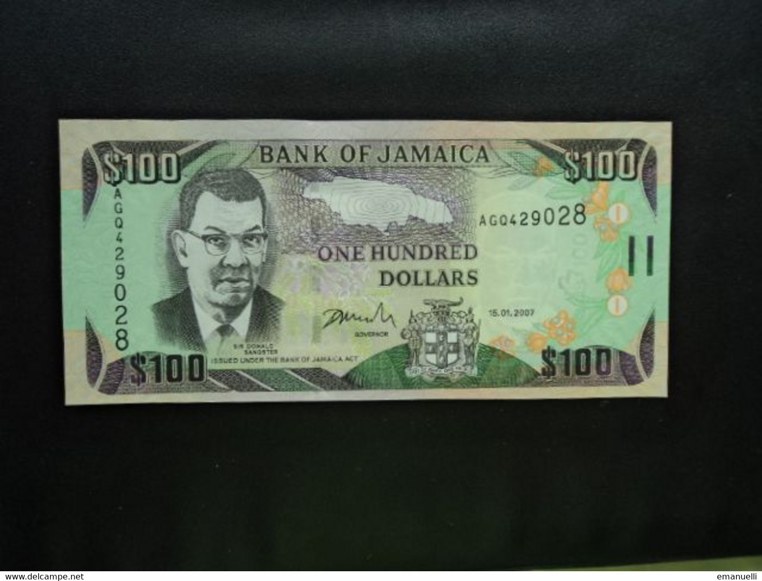 JAMAÏQUE * : 100 DOLLARS   15.1.2007   P 84c   NEUF - Jamaique