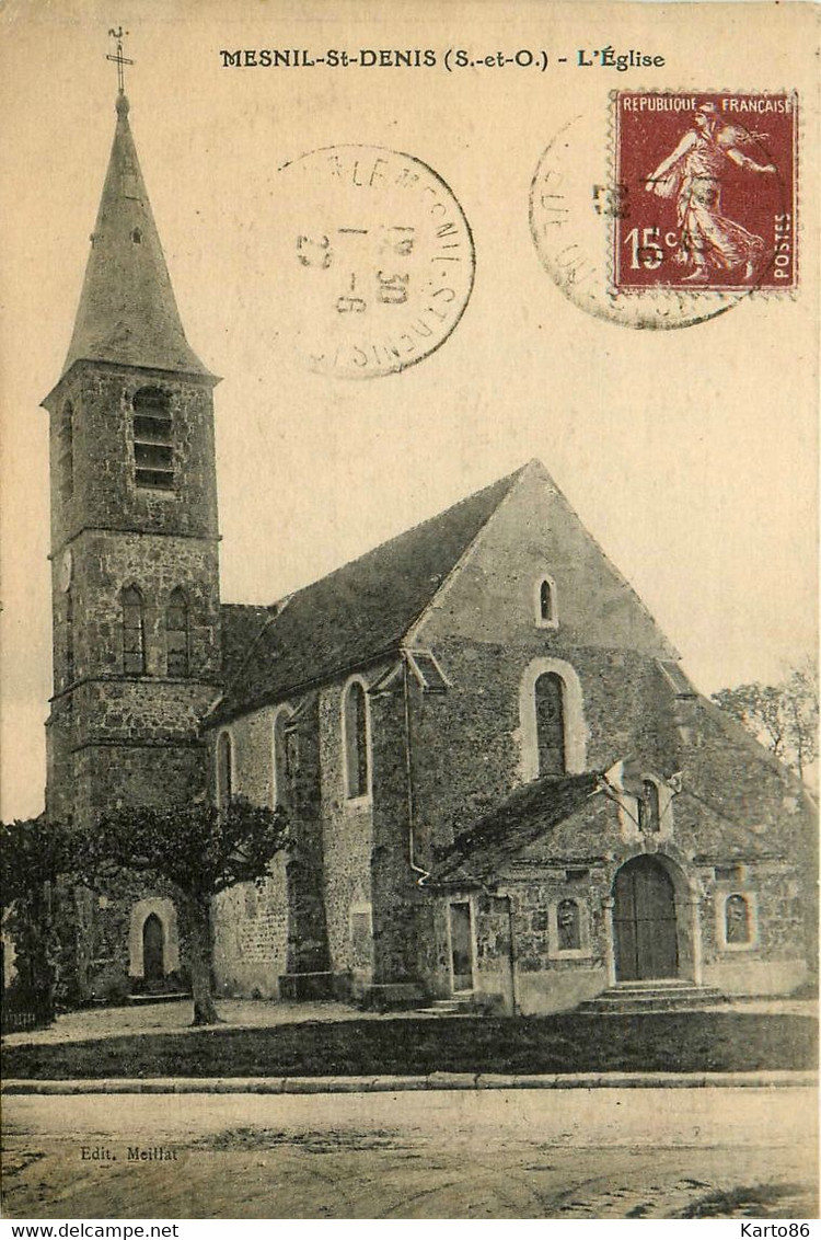 Le Mesnil St Denis * La Place De L'église Du Village - Le Mesnil Saint Denis