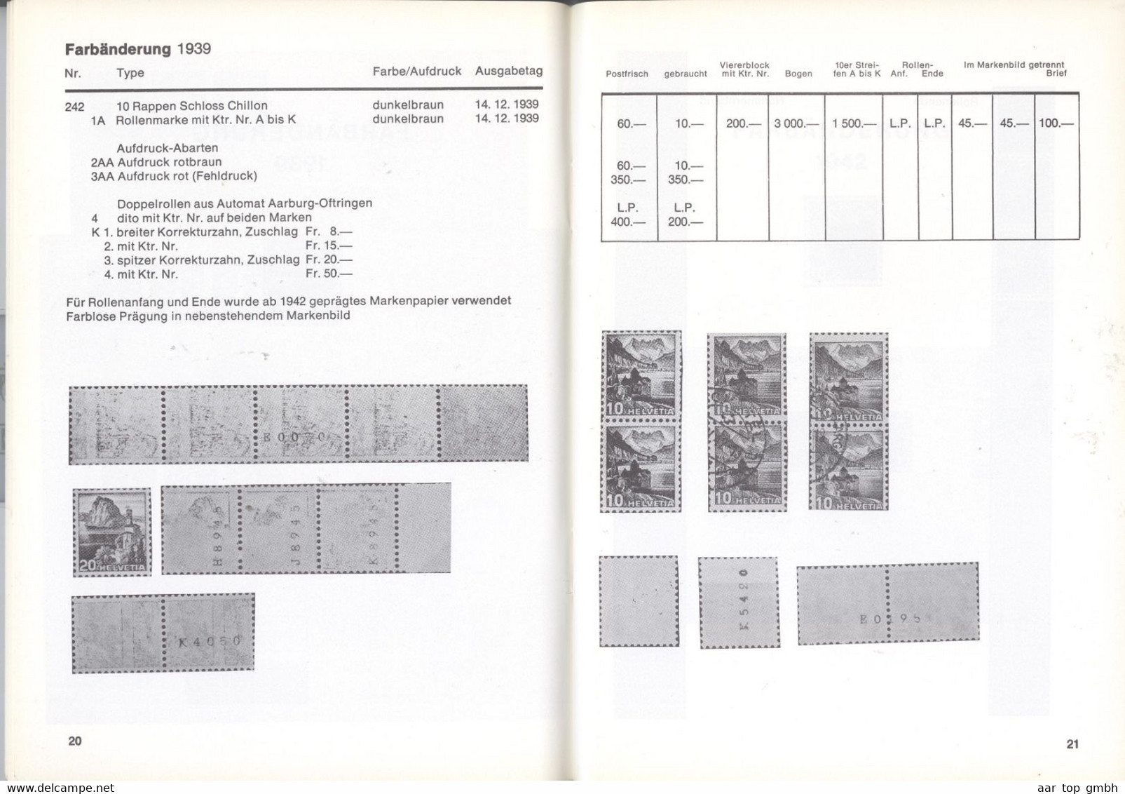 Schweiz, Rollen-Marken Katalog, Renè Amrein,14,9/21,0cm 61S 106 Gr - Sonstige & Ohne Zuordnung