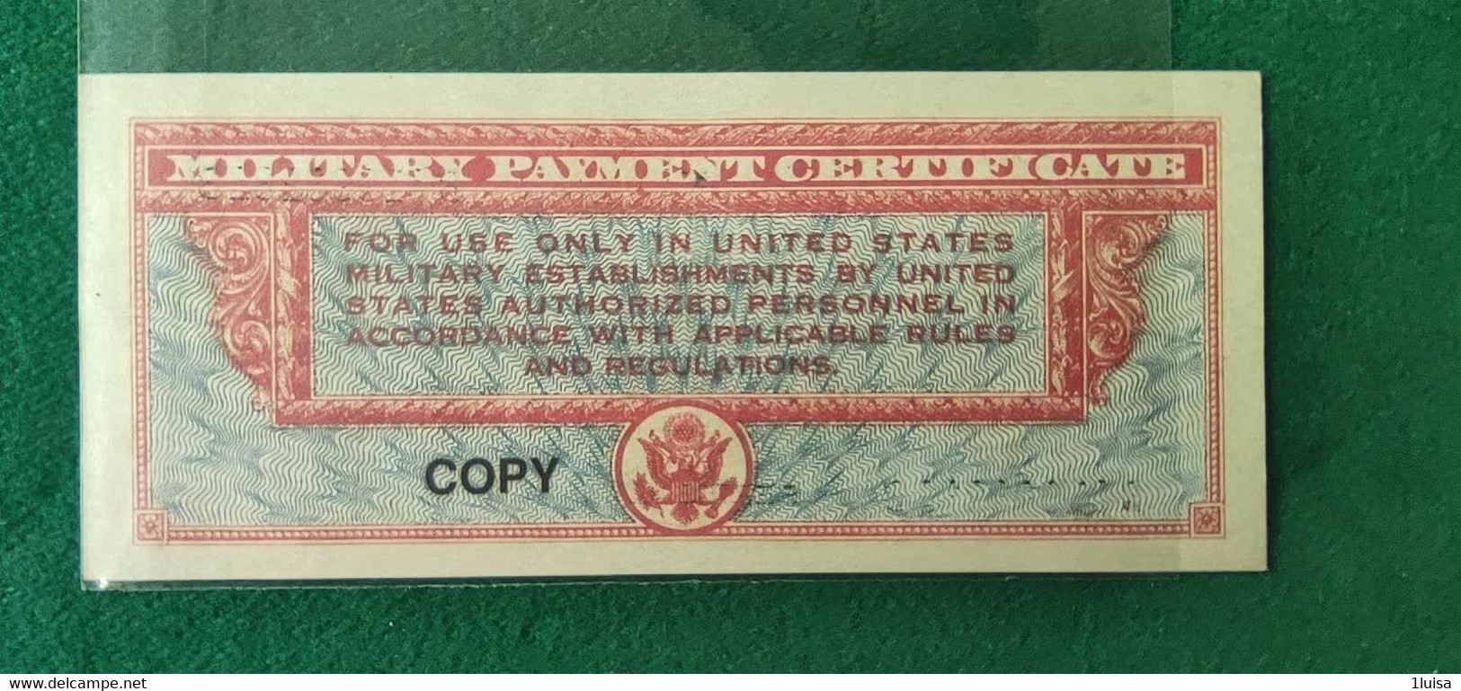 STATI UNITI 10 Dollars Serie 471 COPY - 1947-1948 - Series 471
