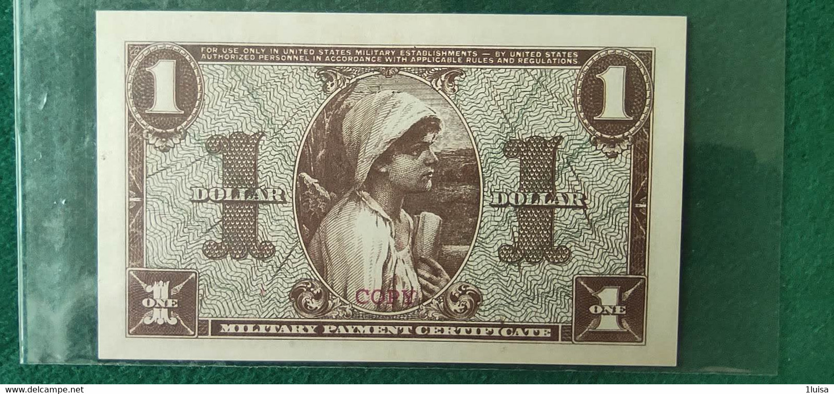 STATI UNITI 1 Dollar Serie  521 COPY - 1954-1958 - Serie 521