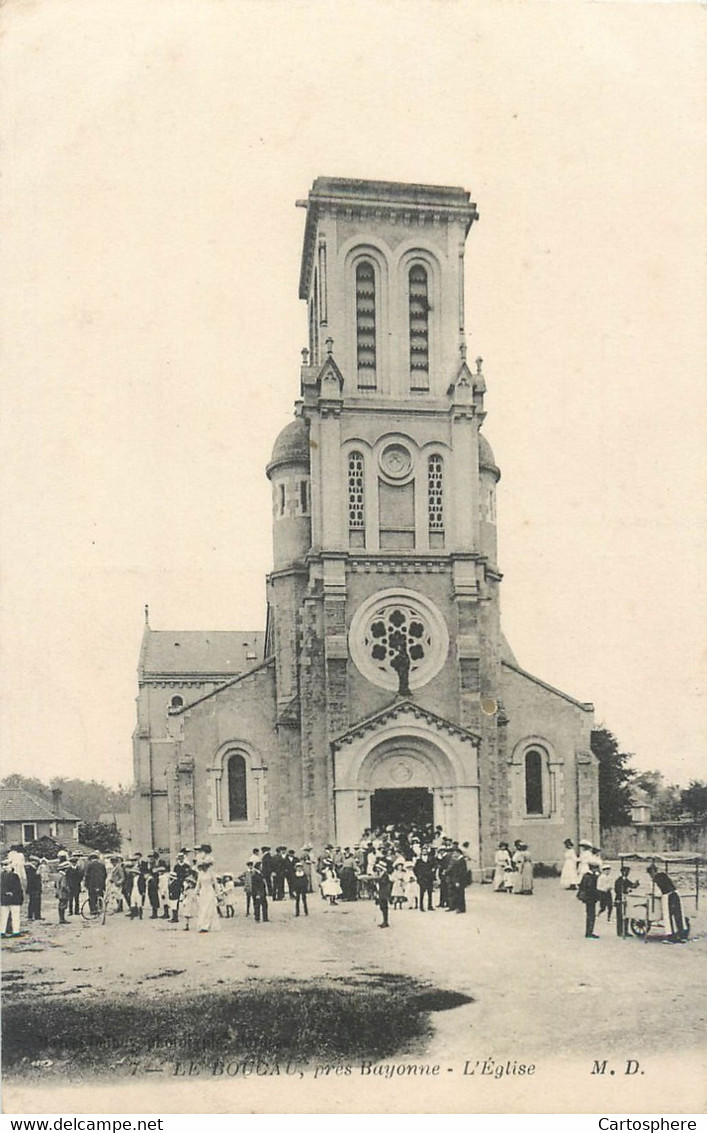 CPA 64 Pyrénées-Atlantiques > Le Boucau Près Bayonne L'Eglise - Boucau